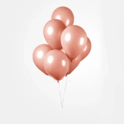 Ballonger Ensfarget Fersken, 25 stk