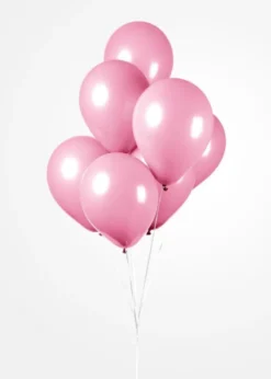 Ballonger Lyserosa, 30 cm, 10 stk