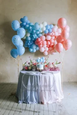 Ballong kaketopp blå