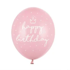Ballongpakke, Happy Birthday Rosa, 6 stk