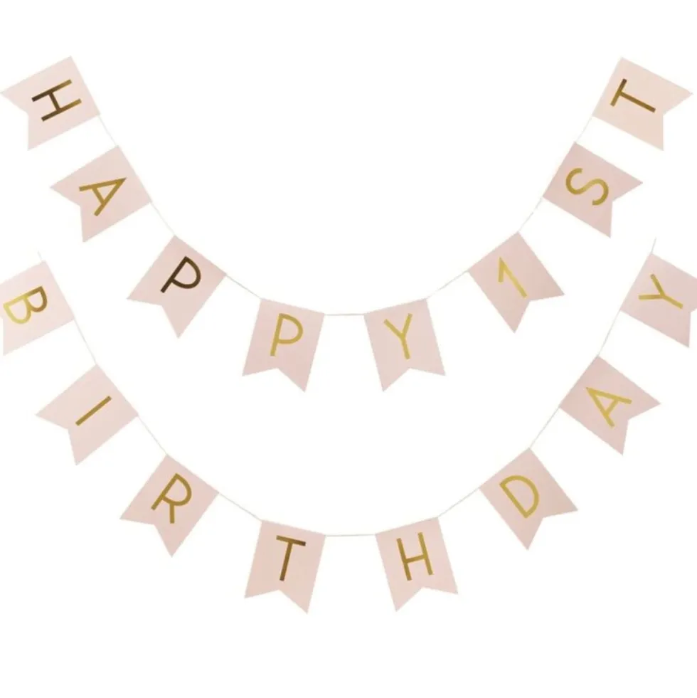 Banner Happy 1. Birthday, 2,5m
