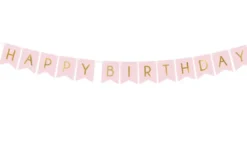 Banner Happy Birthday Rosa, 175 x 15 cm