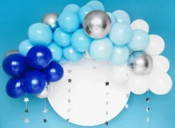 Blå ballong girlander, 200cm