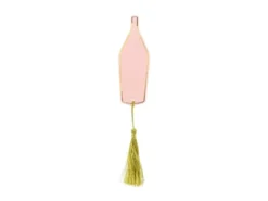 Bordkort Rosa Champagneflaske, 6 stk