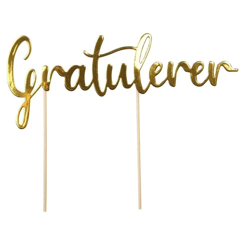 Cake Topper Gratulerer