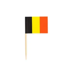 Cocktailflagg Belgia, 50 stk