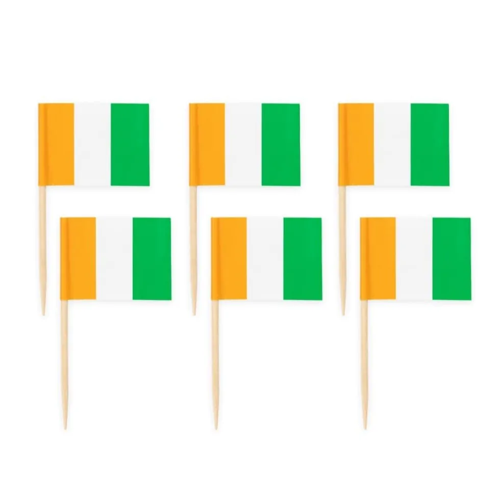 Cocktailflagg Irland 50 stk