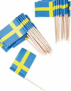 Cocktailflagg Sverige, 50 stk