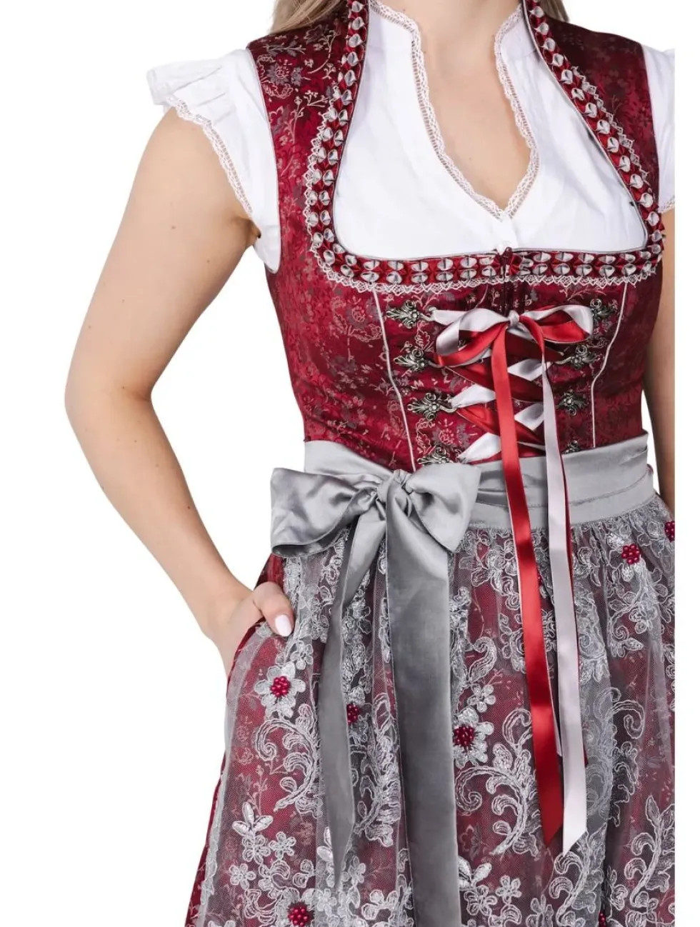 Dirndl Liesel Rød