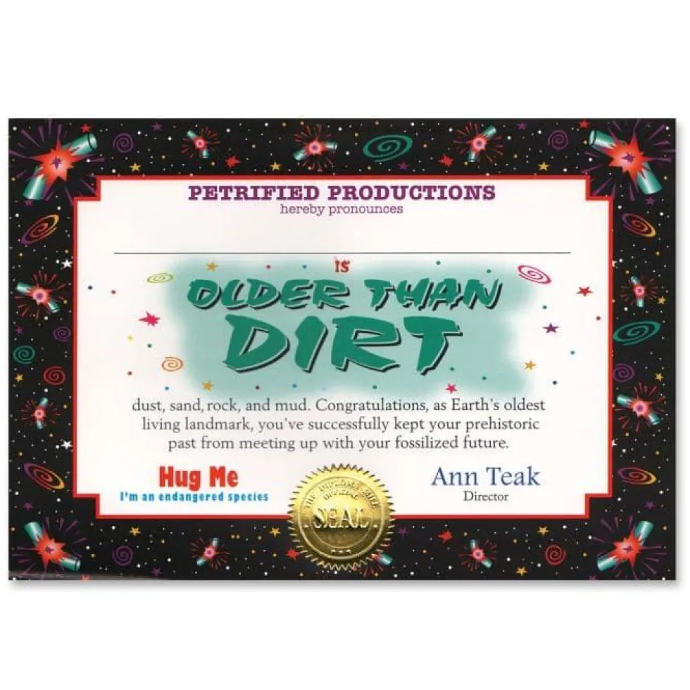 Dobbelt Kort Sertifikat Older Than Dirt