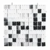 Firkantet Paljett panel backdrop sølv, 30 × 30 cm