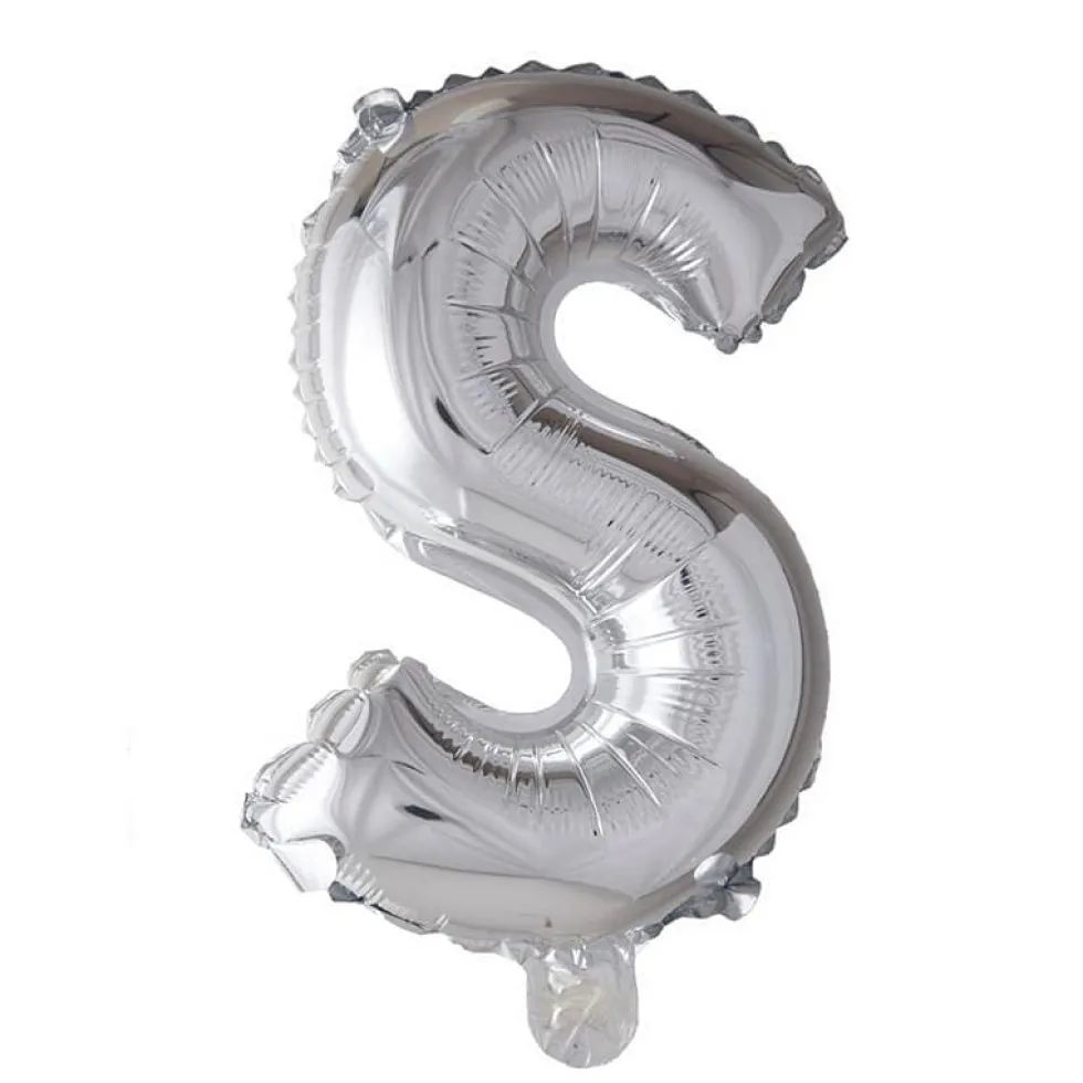 Folieballong Bokstav Sølv 41cm