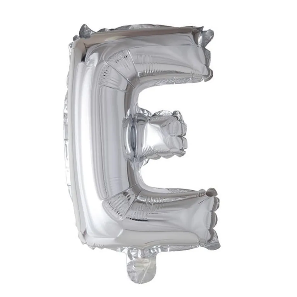 Folieballong Bokstav Sølv 41cm