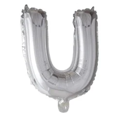 Folieballong Bokstav Sølv 41cm