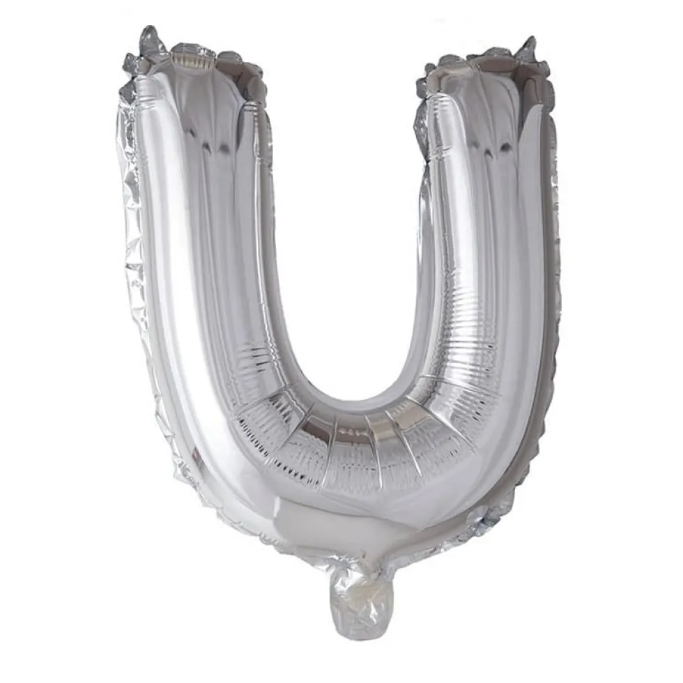 Folieballong Bokstav Sølv 41cm