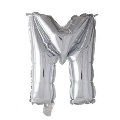 Folieballong Bokstav Sølv 41cm