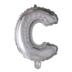 Folieballong Bokstav Sølv 41cm