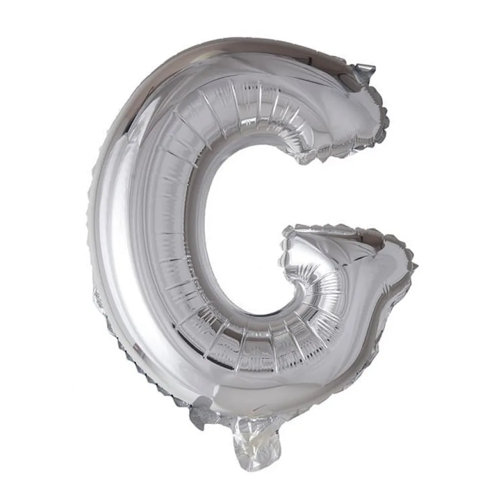 Folieballong Bokstav Sølv 41cm
