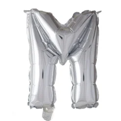 Folieballong bokstav sølv 102cm