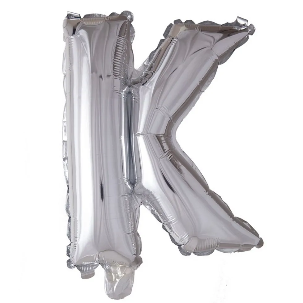 Folieballong bokstav sølv 102cm