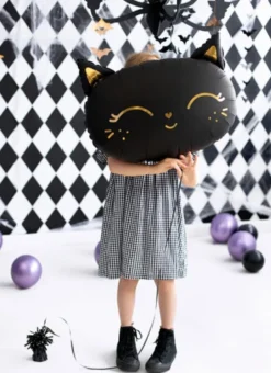 Folieballong Juniorshape Svart Katt 48x36cm
