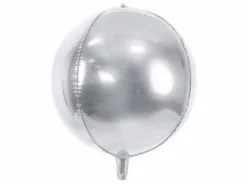 Folieballong Orb Ball, Sølv