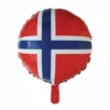 Folieballong Standard Flagg Norge