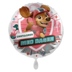 Folieballong Standard, Gratulerer med Dagen, Paw Patrol Liberty
