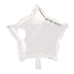 Folieballong Stjerne Hvit, 46 cm
