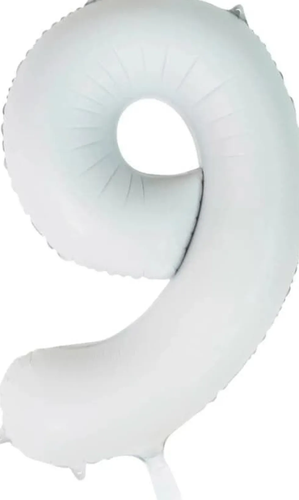 Folieballong Tall Hvit Sateng 86cm