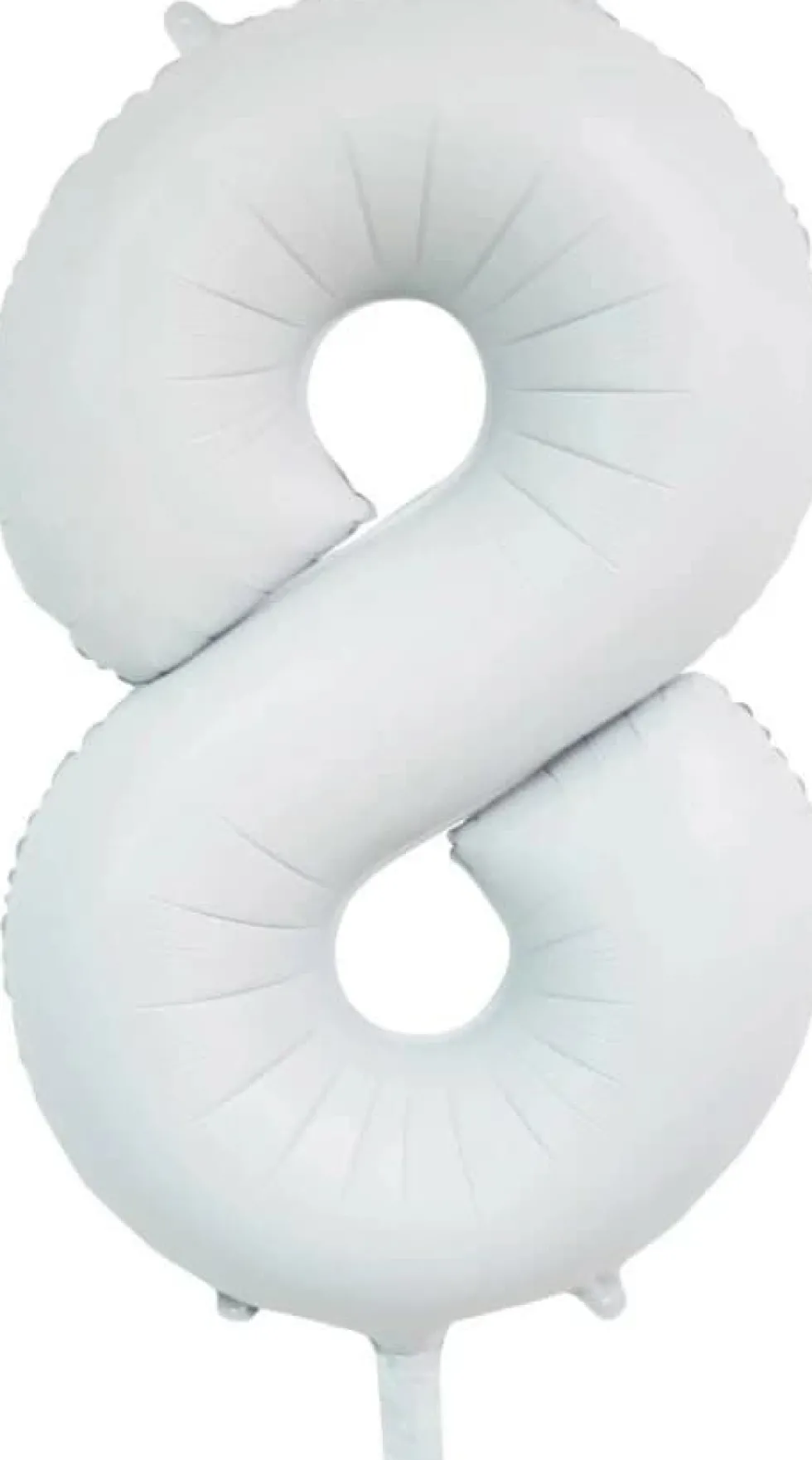 Folieballong Tall Hvit Sateng 86cm