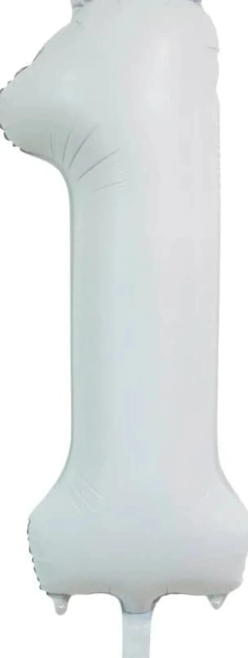 Folieballong Tall Hvit Sateng 86cm