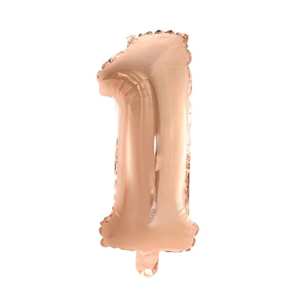 Folieballong Tall Rosegull 41cm