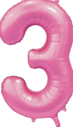 Folieballong Tall Sateng Lys Rosa 86cm