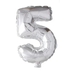 Folieballong Tall Sølv 41cm
