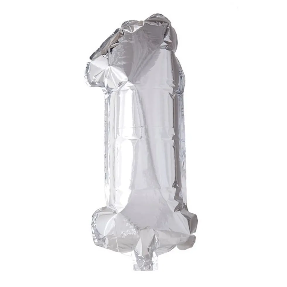 Folieballong Tall Sølv 41cm