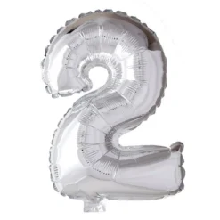 Folieballong Tall Sølv 41cm