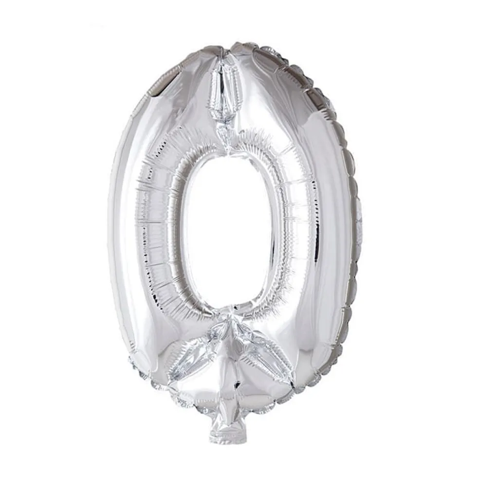 Folieballong Tall Sølv 41cm