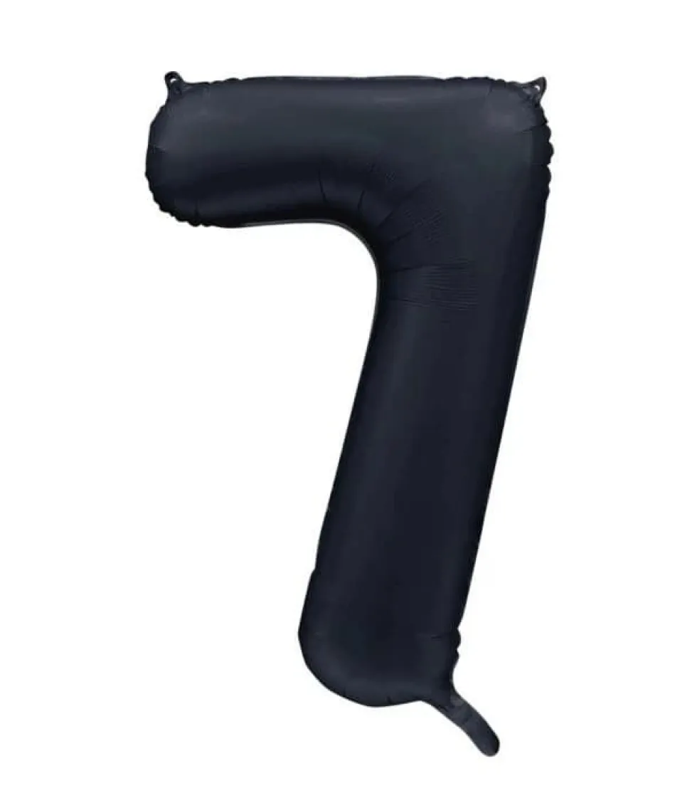 Folieballong Tall Sort Sateng 86cm