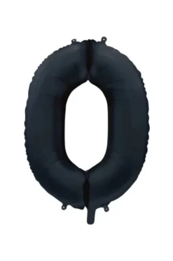 Folieballong Tall Sort Sateng 86cm