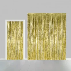 Glittergardin Gull, 100 x 240 cm