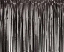 Glittergardin Matt Sort 100 x 200 cm