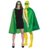 Grønn Superhelt Kappe & Maske