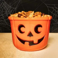 Halloween Bøtte Oransje Gresskar