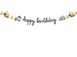 Happy Birthday Banner Byggeplass