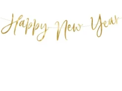 Happy New Year Girlander Gull, 66 x 18 cm
