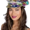 Hatt Burning Man Flower med kjede