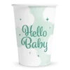 Hello Baby Skyer Babyshower kopper, 8 stk.
