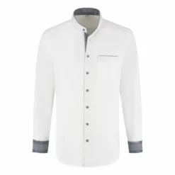 Hvit oktoberfest skjorte herre denim