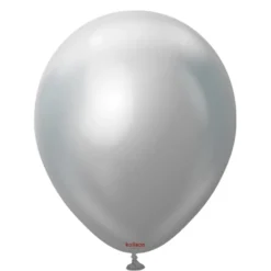 Kalisan Lateksballonger Mirror Silver, 30 cm, 10 stk
